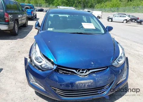 2015 Hyundai Elantra Limited z USA, uszkodzony, nr VIN 5NPDH4AE3FH615004